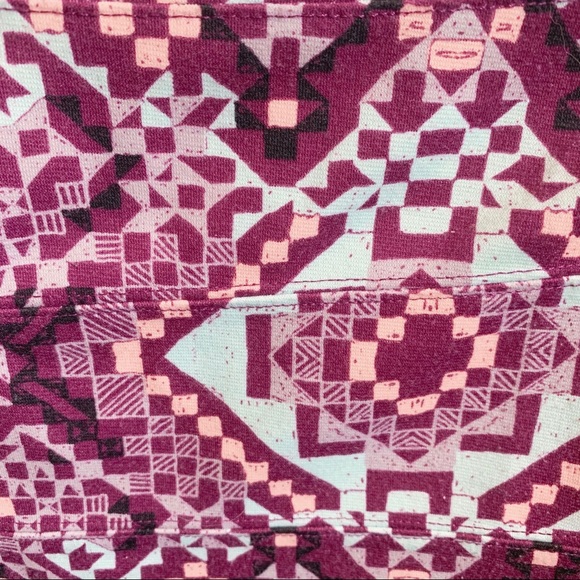 PACSUN/NOLLIE | Purple Aztec Print Skirt - Picture 4 of 5